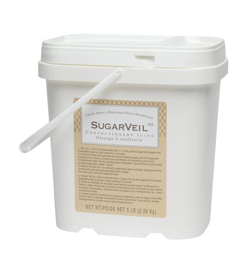 Picture of SugarVei White Confectionery Icing 5 lb. Pail